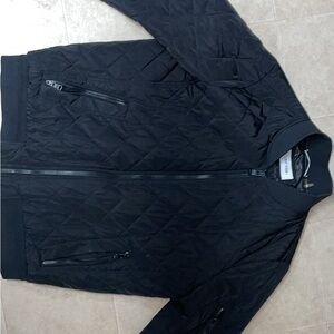 Calvin Klein Black Quilted Bomber Jacket